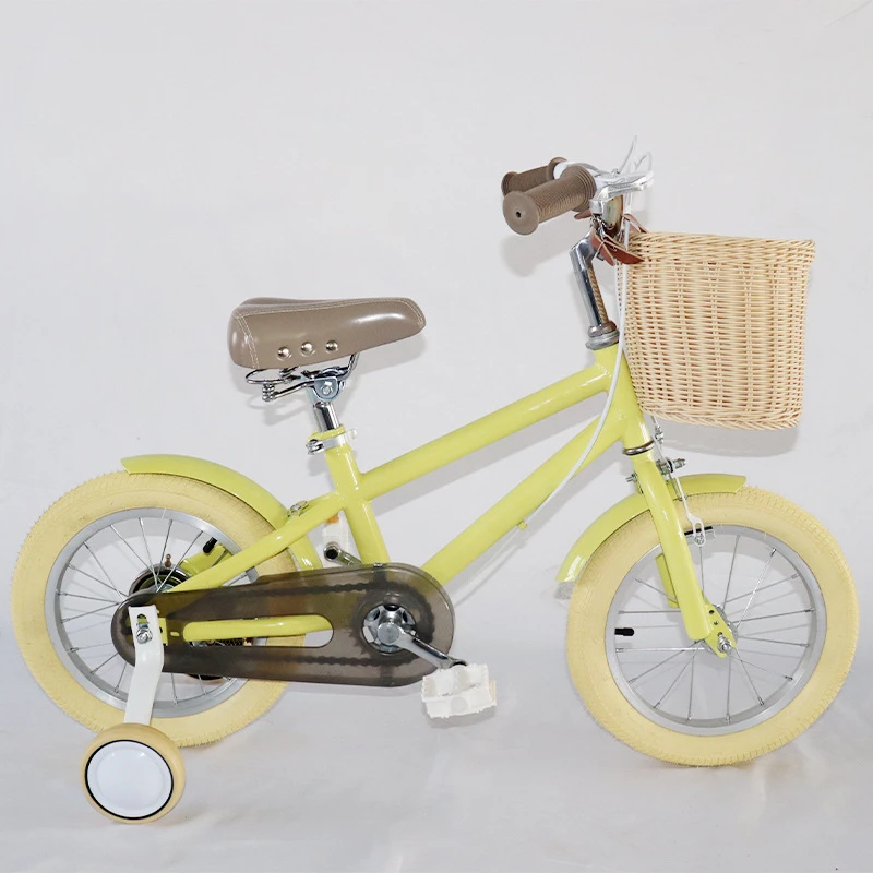 Fashionable Kids Bike Girls Ridding Four Wheels 8 Years Old Pedal Bike Front Clisper Rear Band Brake Children Bike