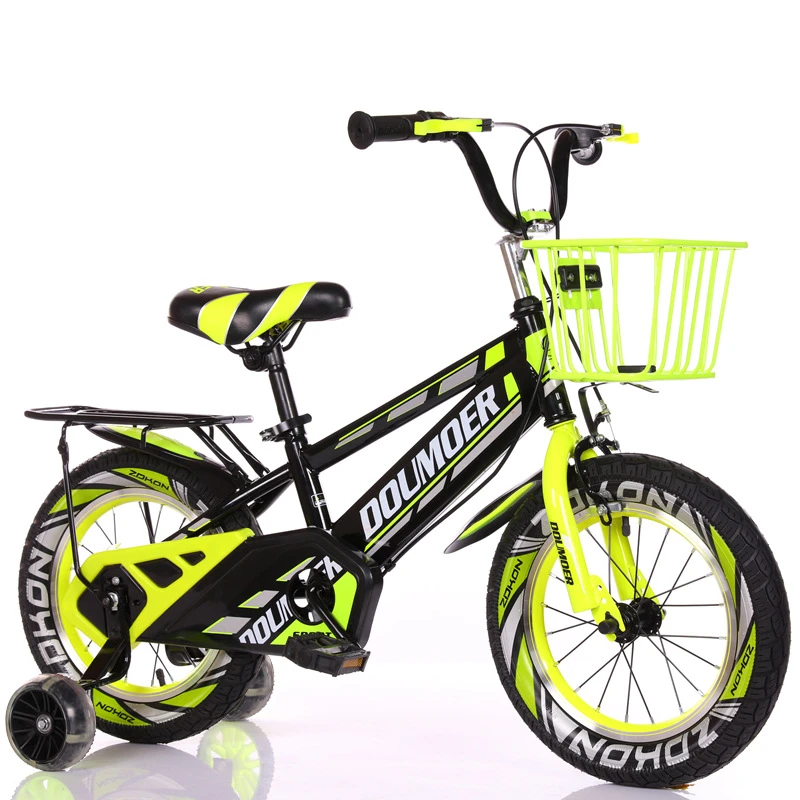 Cheap and Colorful Kids Bike 14/16/18 Inch Children Bicycle Featuring Steel Fork and Plastic Basket