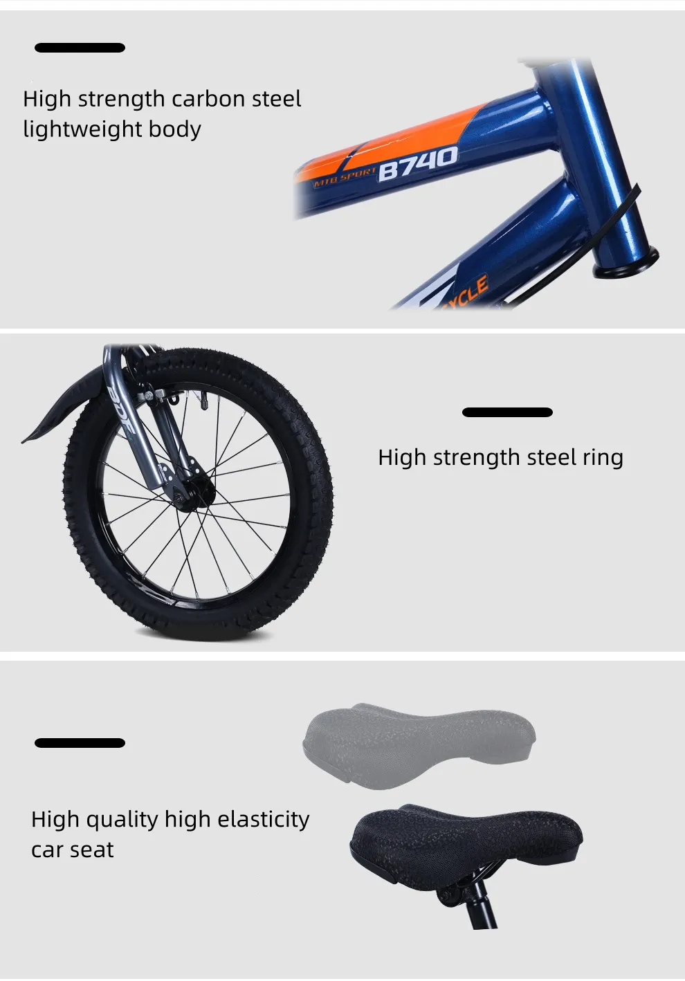kids bike detail