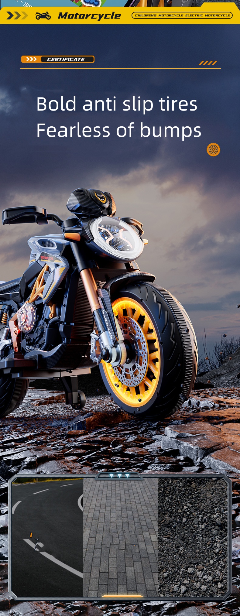 spiderman motorcycle kids
